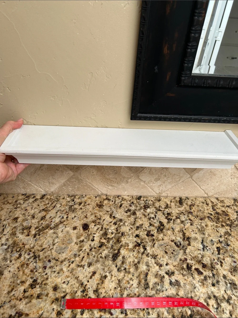 White Decorative Wall Shelf - Home Bath